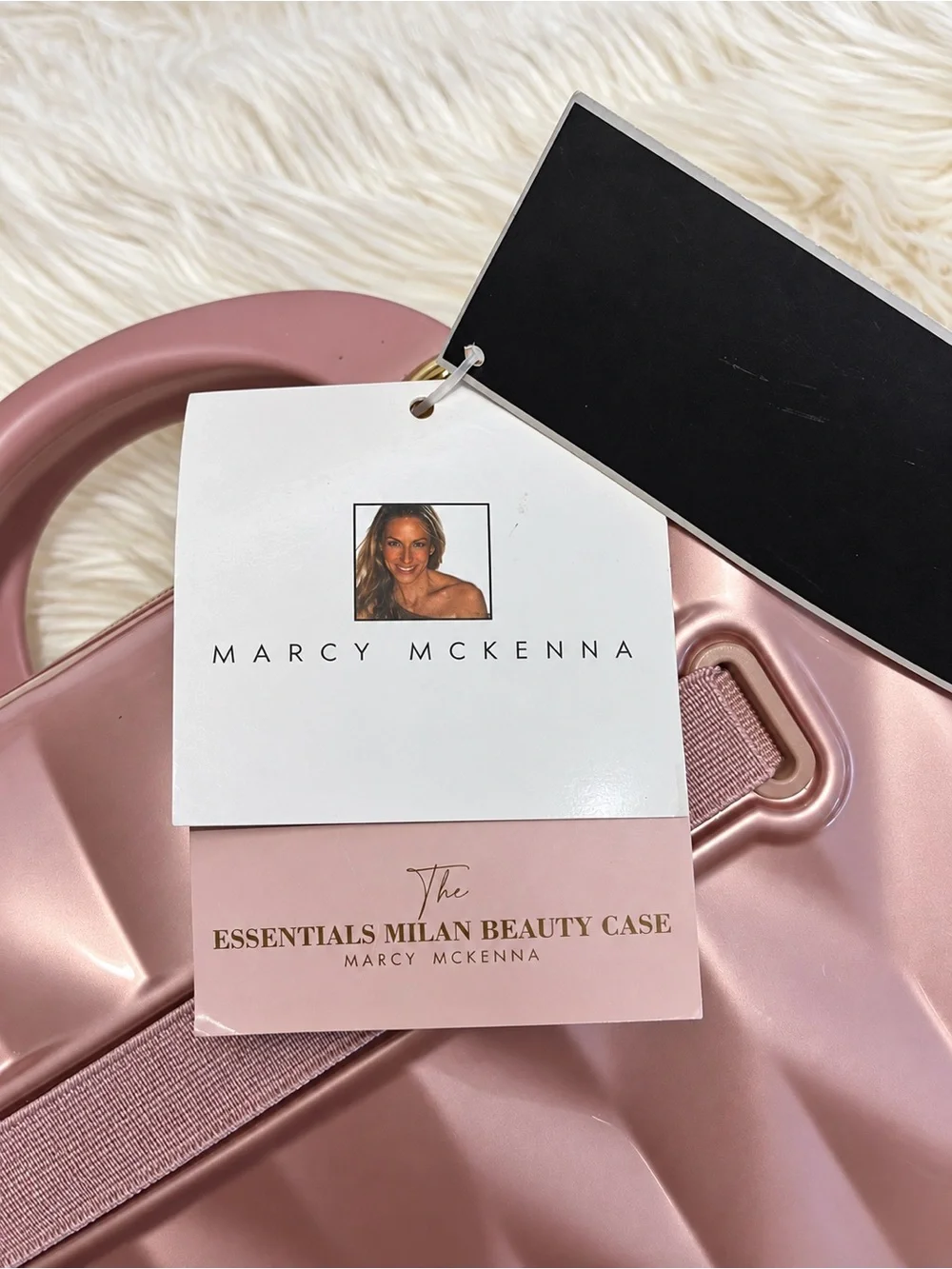 Marcy McKenna Essentials Milan Beauty Case Blush Pink Rose Gold NWT